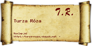 Turza Róza névjegykártya